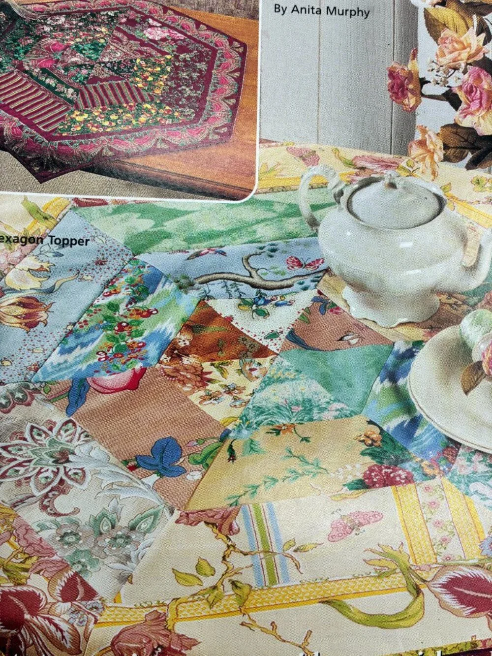 Reversible Table Toppers Magazine Quilting Sewing Craft Pattern Book Anita